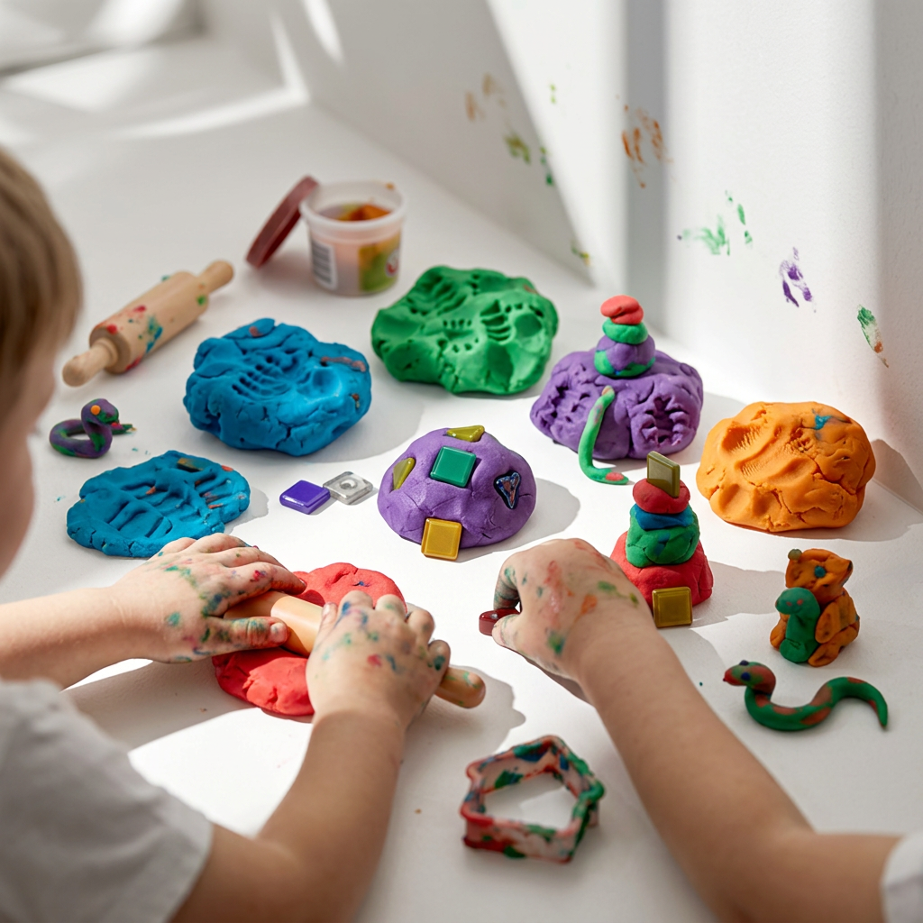 playing-with-playdough