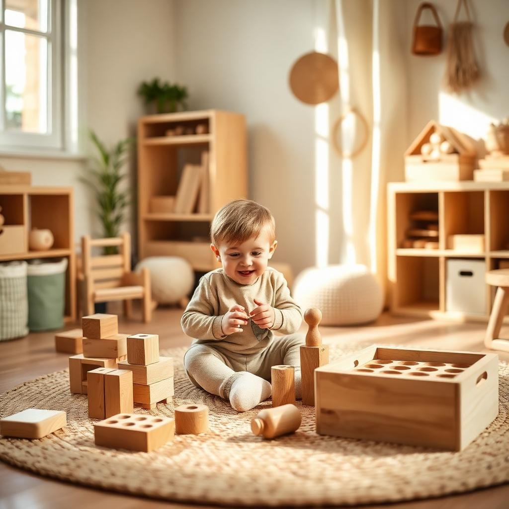 toddler-playing-toys-by-himself Toddler playing independently with toys