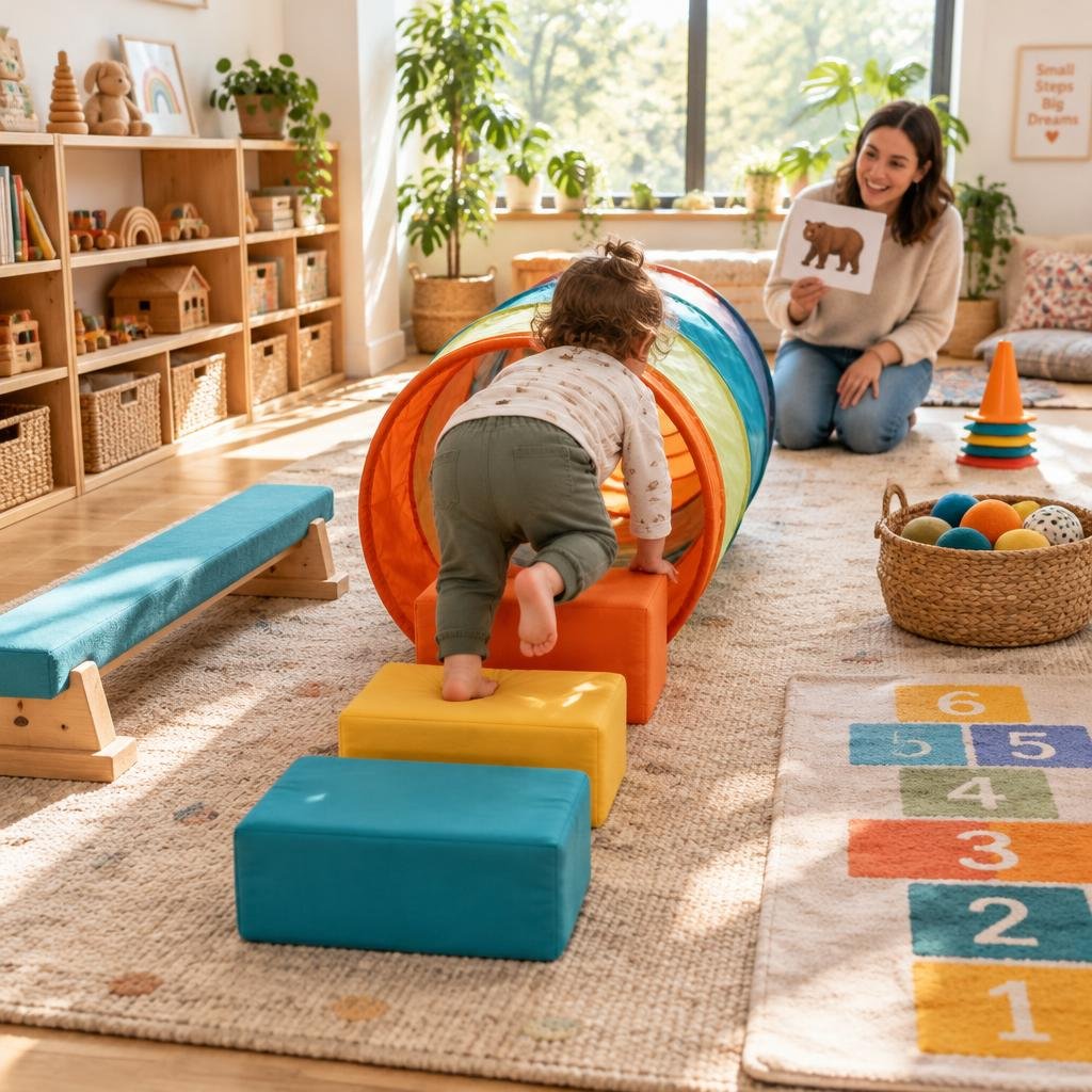 active-toddlers-obstacle-course